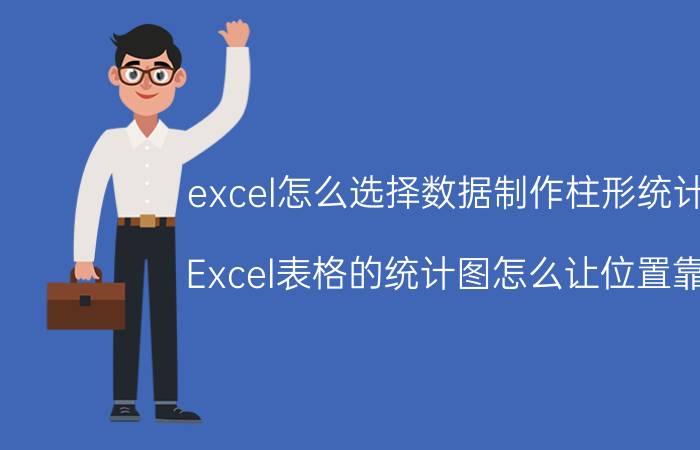 excel怎么选择数据制作柱形统计图 Excel表格的统计图怎么让位置靠前？